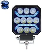 10 LED High Power LED Work Light With "U" Light Guide (Choose Color) Blue LED Light Steel Blue