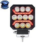 10 LED High Power LED Work Light With "U" Light Guide (Choose Color) Red LED Dark Slate Gray