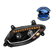 86 LED HEADLIGHT FOR 2018-2023 INTERNATIONAL LT - PAIR HEADLIGHT DRIVER SIDE,PASSENGER SIDE Black