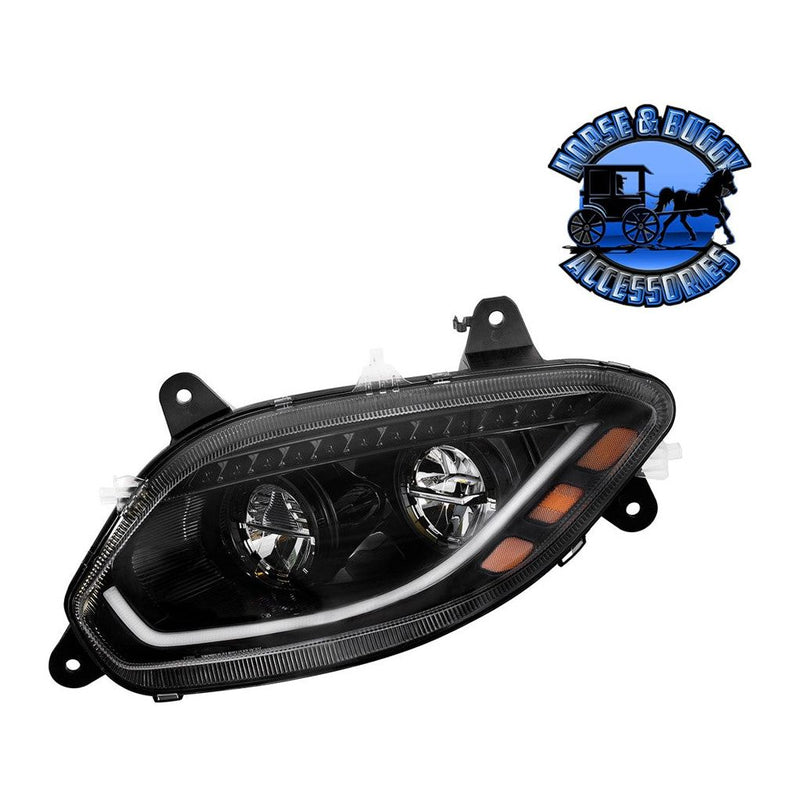 86 LED HEADLIGHT FOR 2018-2023 INTERNATIONAL LT - PAIR HEADLIGHT DRIVER SIDE,PASSENGER SIDE Black