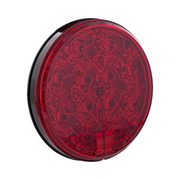 12 LED 4" Round Light (Stop, Turn & Tail) With Heated Lens - Red LED/Red Lens