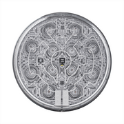 12 LED 4" Round Light (Stop, Turn & Tail) With Heated Lens - Red LED/Clear Lens