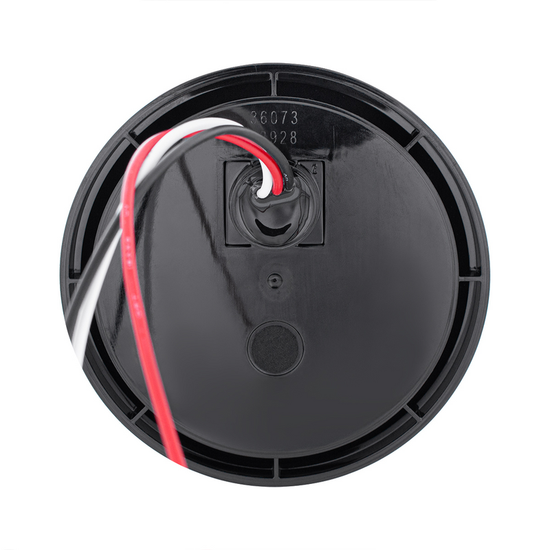 12 LED 4" Round Light (Stop, Turn & Tail) With Heated Lens - Red LED/Clear Lens