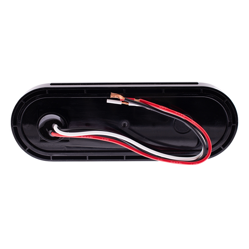 10 LED 6" Oval Light (Stop, Turn & Tail) With Heated Lens - Red LED/Red Lens
