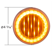 33 LED 4" Round Lumos Light X-Series (Turn Signal) - Amber LED/Amber Lens