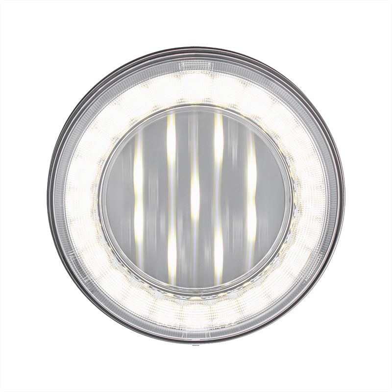 33 LED 4" Round Lumos Light X-Series (Back-Up) - White LED/Clear Lens