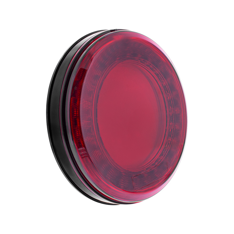 33 LED 4" Round Lumos Light S-Series (Stop, Turn & Tail) - Red LED/Red Lens