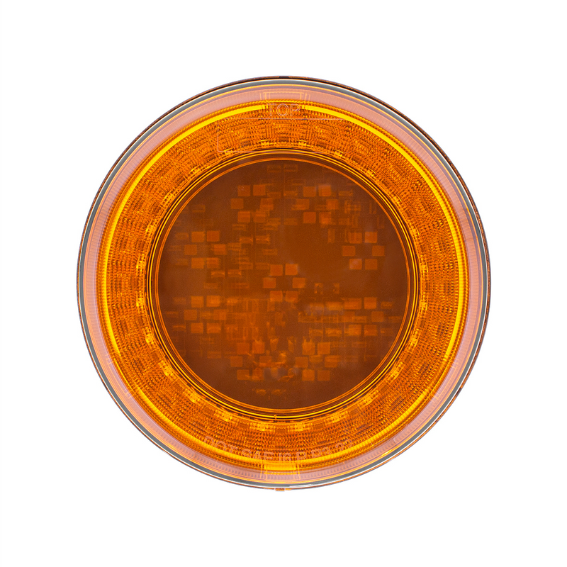33 LED 4" Round Lumos Light S-Series (Turn Signal) - Amber LED/Amber Lens