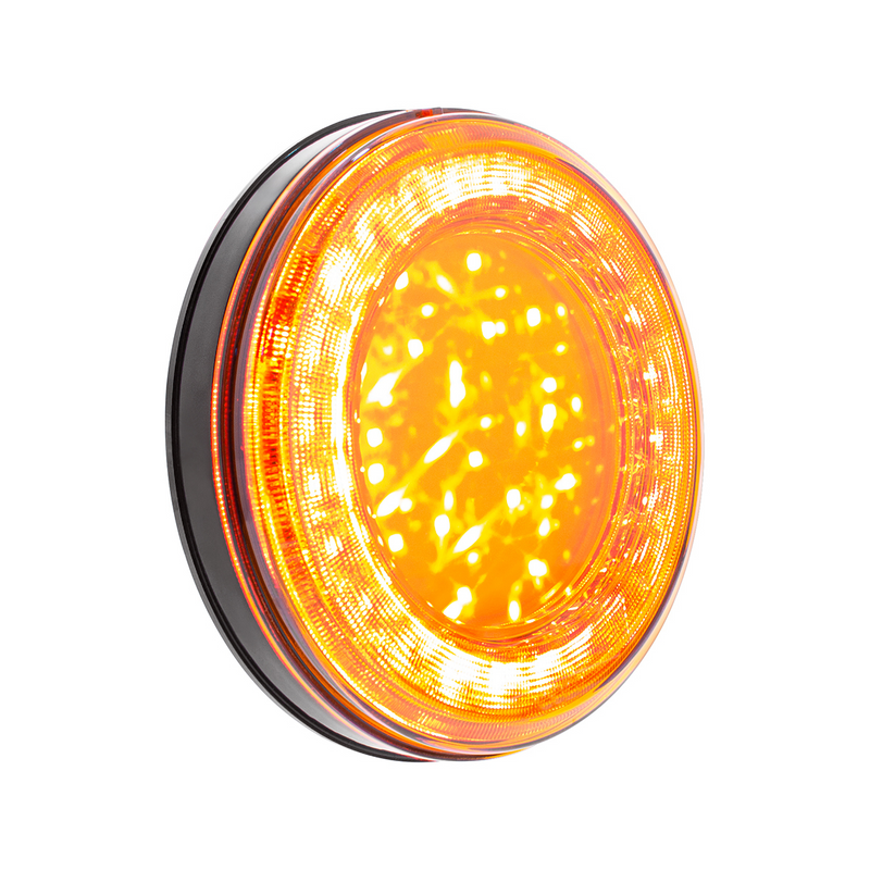 33 LED 4" Round Lumos Light S-Series (Turn Signal) - Amber LED/Amber Lens