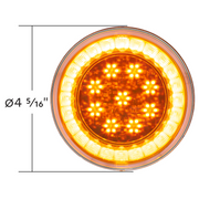 33 LED 4" Round Lumos Light S-Series (Turn Signal) - Amber LED/Amber Lens