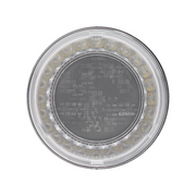 33 LED 4" Round Lumos Light S-Series (Stop, Turn & Tail) - Red LED/Clear Lens