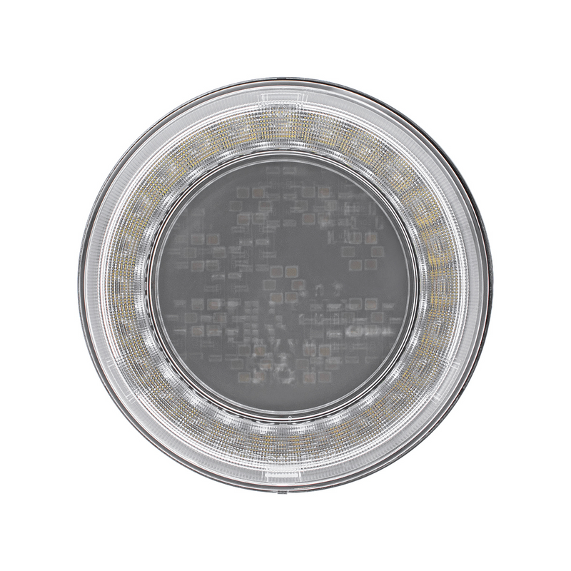 33 LED 4" Round Lumos Light S-Series (Stop, Turn & Tail) - Red LED/Clear Lens