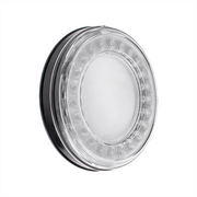 33 LED 4" Round Lumos Light S-Series (Stop, Turn & Tail) - Red LED/Clear Lens