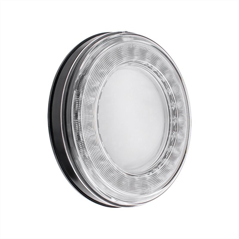 33 LED 4" Round Lumos Light S-Series (Stop, Turn & Tail) - Red LED/Clear Lens