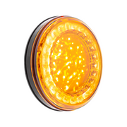 33 LED 4" Round Lumos Light S-Series (Turn Signal) - Amber LED/Clear Lens