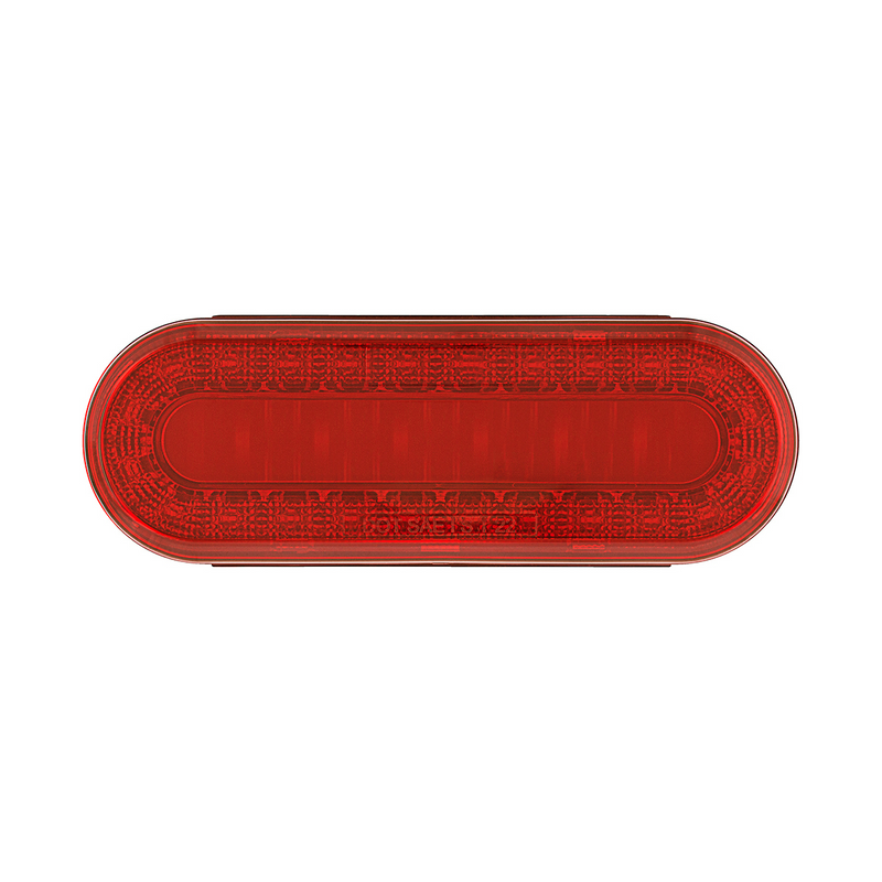 30 LED 6" Oval Lumos Light I-Series (Stop, Turn & Tail) - Red LED/Red Lens