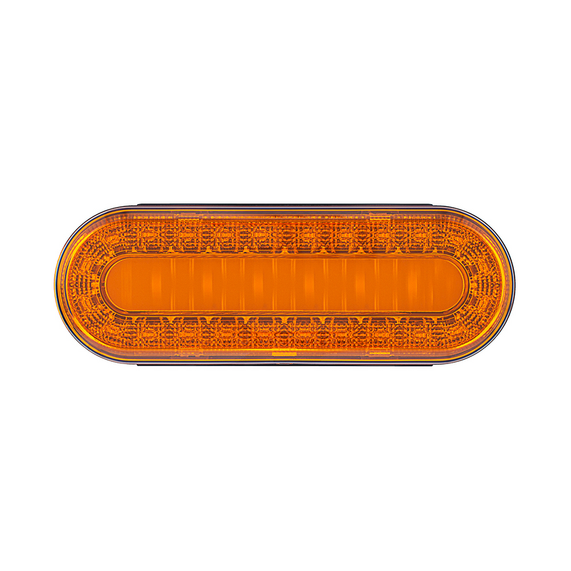 30 LED 6" Oval Lumos Light I-Series (Turn Signal) - Amber LED/Amber Lens