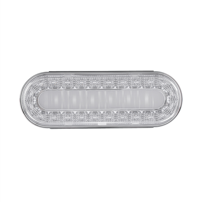 30 LED 6" Oval Lumos Light I-Series (Stop, Turn & Tail) - Red LED/Clear Lens