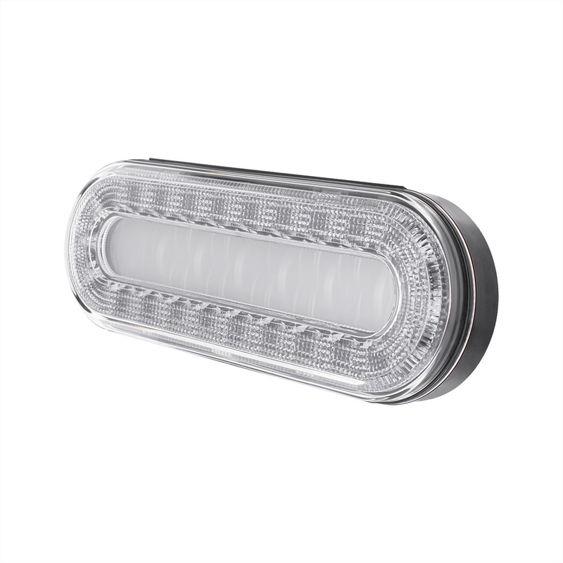 30 LED 6" Oval Lumos Light I-Series (Stop, Turn & Tail) - Red LED/Clear Lens