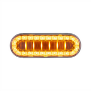 30 LED 6" Oval Lumos Light I-Series (Turn Signal) - Amber LED/Clear Lens