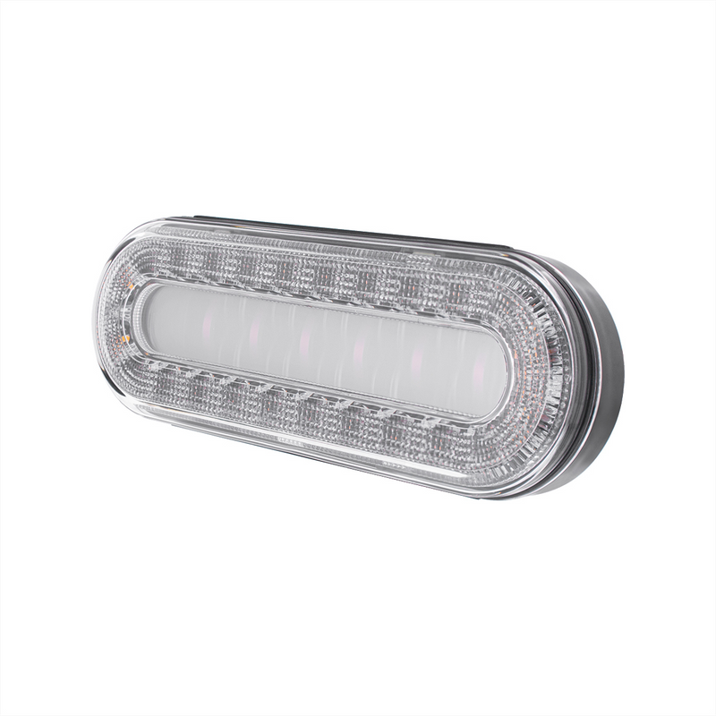 30 LED 6" Oval Lumos Light I-Series (Turn Signal) - Amber LED/Clear Lens