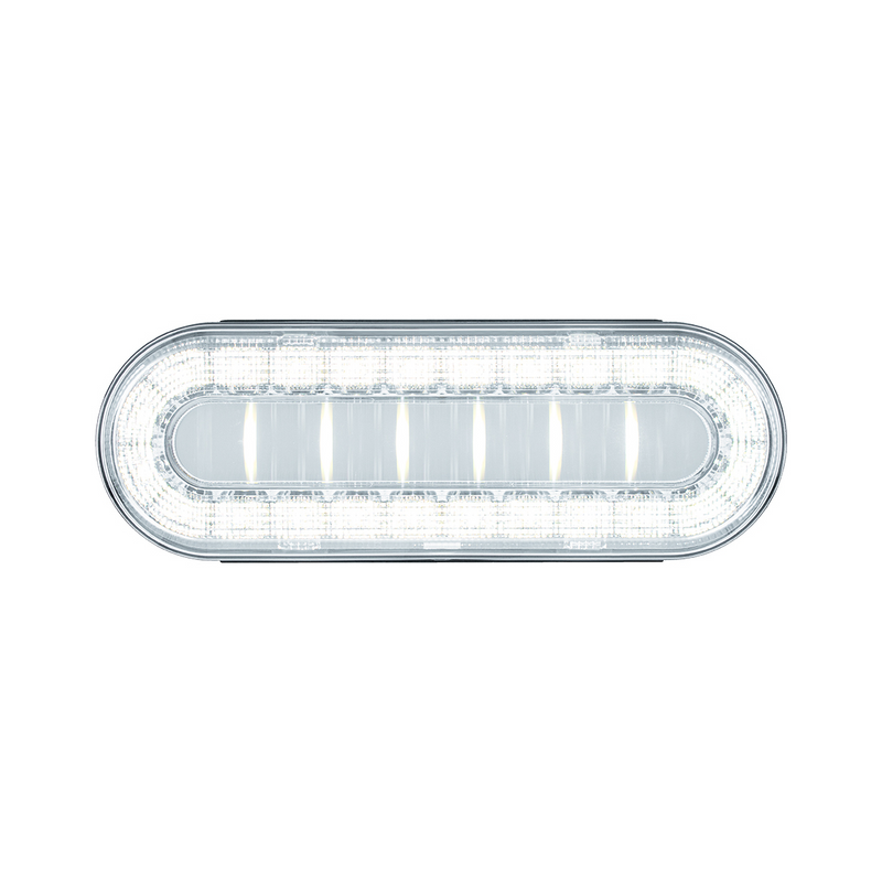 30 LED 6" Oval Lumos Light I-Series (Back-Up) - White LED/Clear Lens