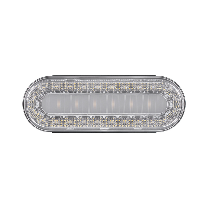 30 LED 6" Oval Lumos Light I-Series (Back-Up) - White LED/Clear Lens