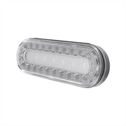 30 LED 6" Oval Lumos Light I-Series (Back-Up) - White LED/Clear Lens