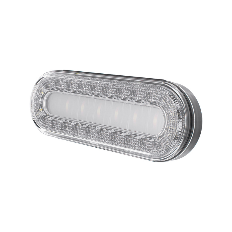 30 LED 6" Oval Lumos Light I-Series (Back-Up) - White LED/Clear Lens