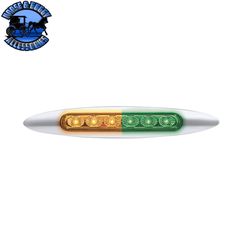 Double Fury 6 LED 6" Dual Function Marker Light With Chrome Bezel (Choose Color)