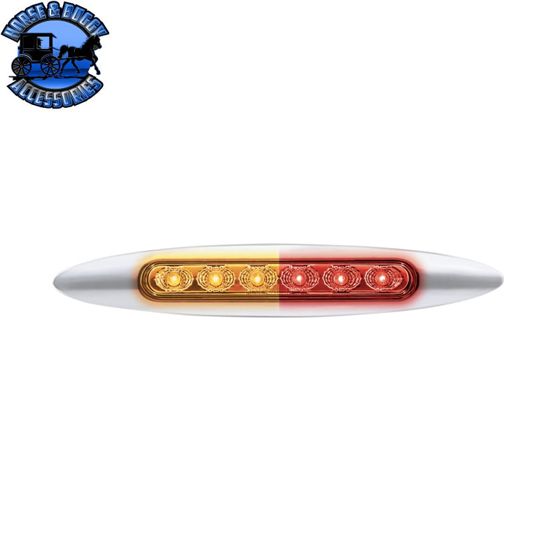 Double Fury 6 LED 6" Dual Function Marker Light With Chrome Bezel (Choose Color)