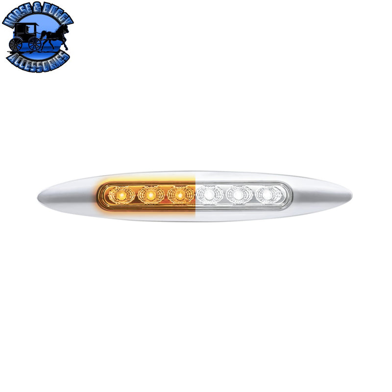 Double Fury 6 LED 6" Dual Function Marker Light With Chrome Bezel (Choose Color)