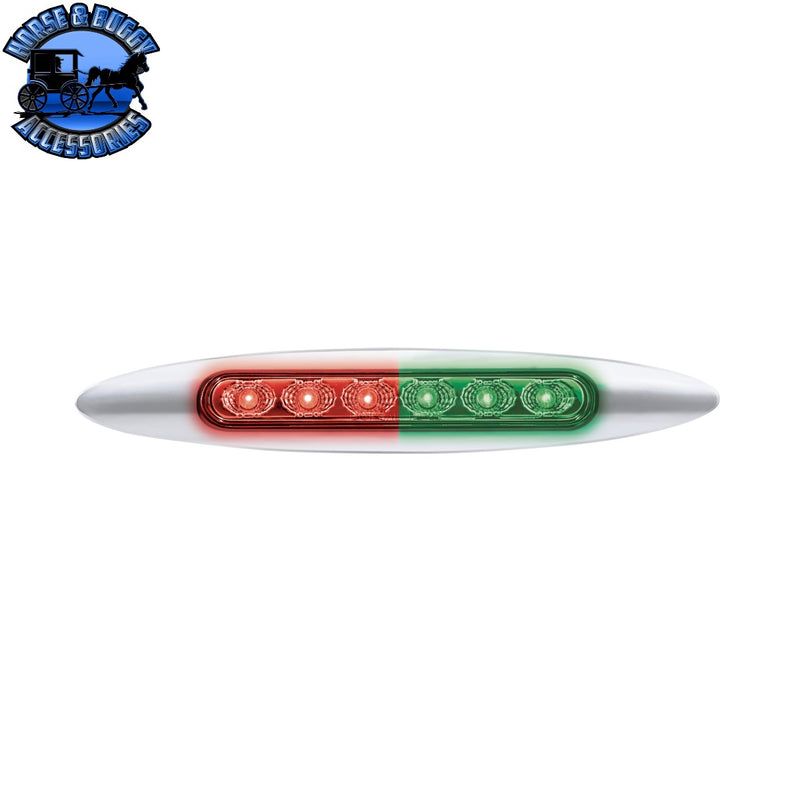 Double Fury 6 LED 6" Dual Function Marker Light With Chrome Bezel (Choose Color)