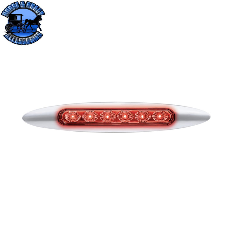 Double Fury 6 LED 6" Dual Function Marker Light With Chrome Bezel (Choose Color)