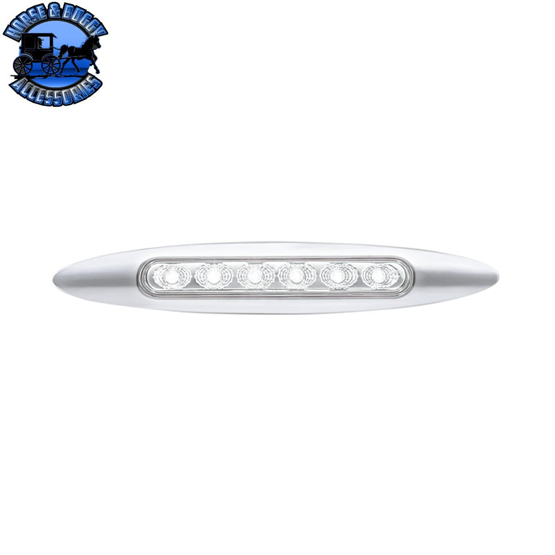 Double Fury 6 LED 6" Dual Function Marker Light With Chrome Bezel (Choose Color)