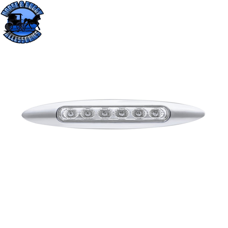 Double Fury 6 LED 6" Dual Function Marker Light With Chrome Bezel (Choose Color)