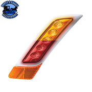 Double Fury 5 LED Fender Turn Signal Light For 2012-2021 Peterbilt 579 (Choose Color) (Choose Side) FENDER TURN SIGNAL LIGHT Amber & Red LED / Driver Coral