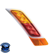 Double Fury 5 LED Fender Turn Signal Light For 2012-2021 Peterbilt 579 (Choose Color) (Choose Side) FENDER TURN SIGNAL LIGHT Amber & Red LED / Passenger Coral