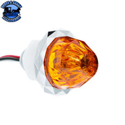 2 LED Dual Function Mini Crystal Watermelon Light (Clearance/Marker) (Choose Color) MARKER & CLEARANCE Amber/Amber,Red/Red,Amber/Clear,Red/Clear Light Gray