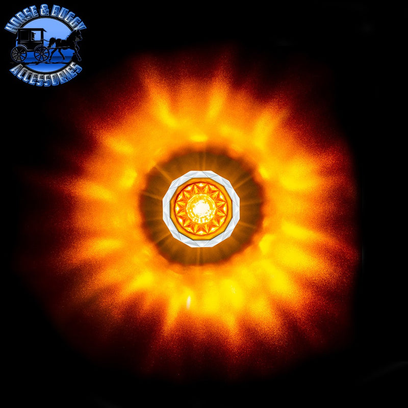 2 LED Dual Function Mini Crystal Watermelon Light (Clearance/Marker) (Choose Color) MARKER & CLEARANCE Amber/Amber,Red/Red,Amber/Clear,Red/Clear Black