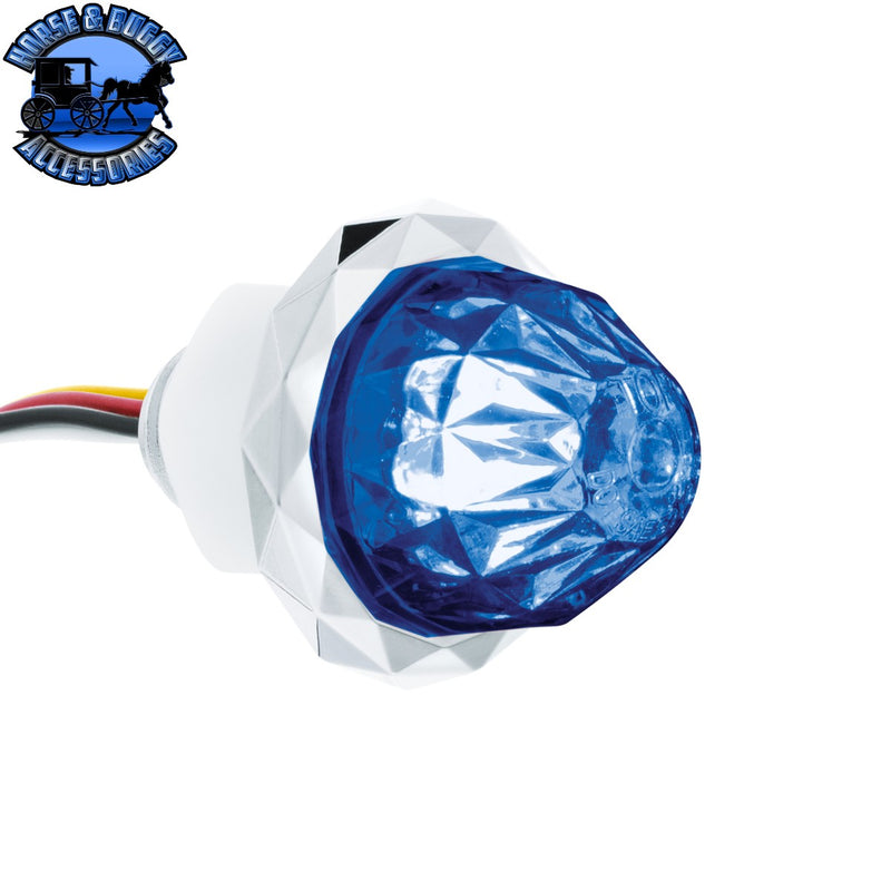 Double Fury 4 LED Dual Function 1-1/8" Crystal Watermelon Light (Choose Color)