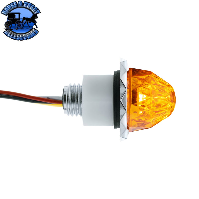 Double Fury 4 LED Dual Function 1-1/8" Crystal Watermelon Light (Choose Color)