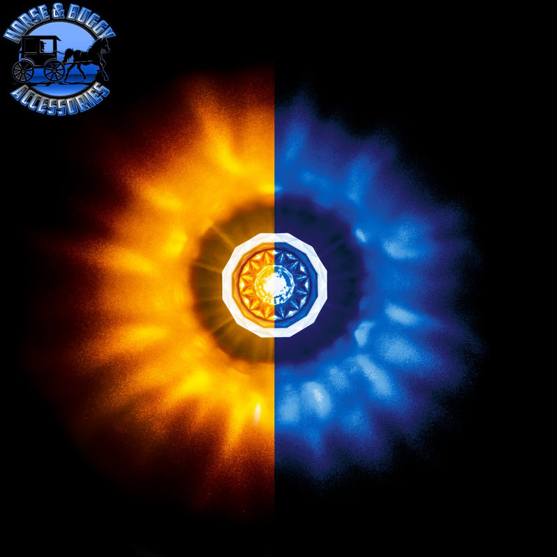 Double Fury 4 LED Dual Function 1-1/8" Crystal Watermelon Light (Choose Color)