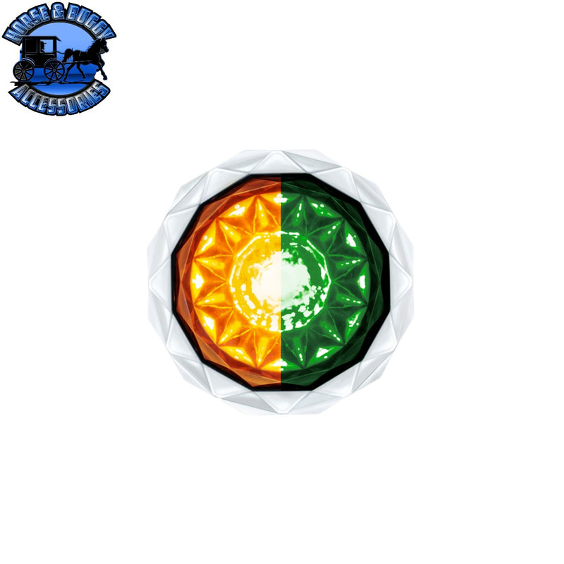 Double Fury 4 LED Dual Function 1-1/8" Crystal Watermelon Light (Choose Color)