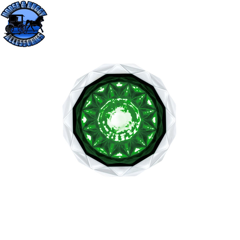 Double Fury 4 LED Dual Function 1-1/8" Crystal Watermelon Light (Choose Color)