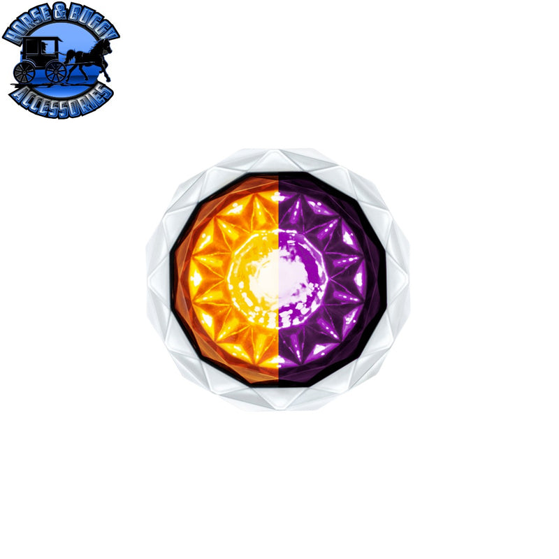 Double Fury 4 LED Dual Function 1-1/8" Crystal Watermelon Light (Choose Color)