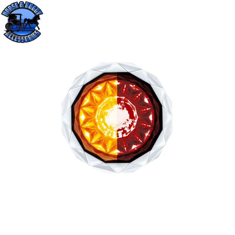 Double Fury 4 LED Dual Function 1-1/8" Crystal Watermelon Light (Choose Color)