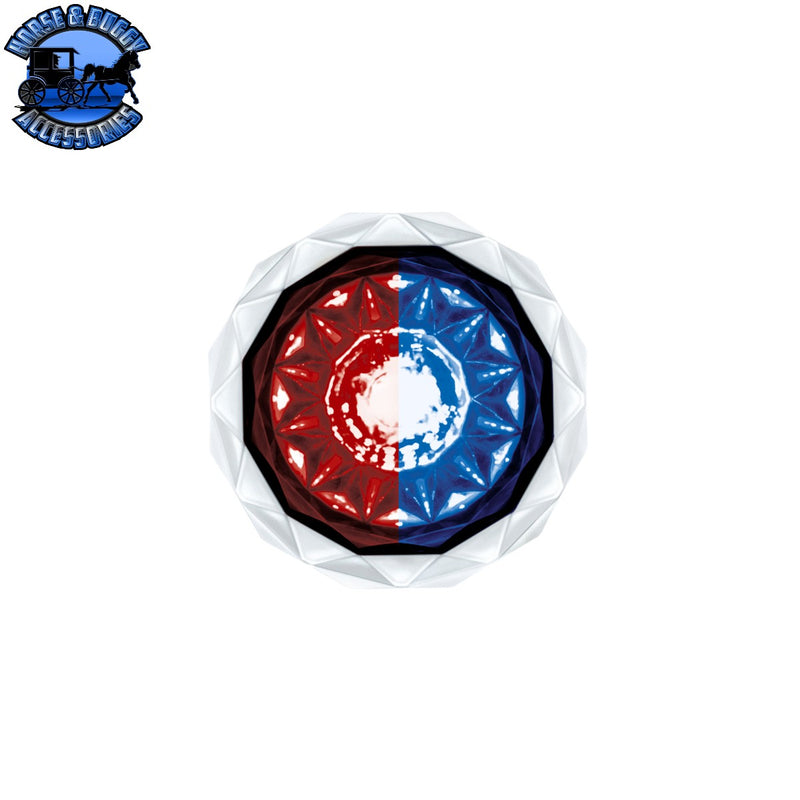 Double Fury 4 LED Dual Function 1-1/8" Crystal Watermelon Light (Choose Color)