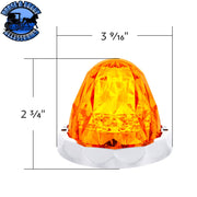 19 LED Dual Function Crystal Watermelon Light Kit With Bezel (Choose LED color) (Choose lens color) Watermelon light kit Amber LED/Amber,Red LED/Red,Amber LED/Clear,Red LED/Clear Dark Slate Gray