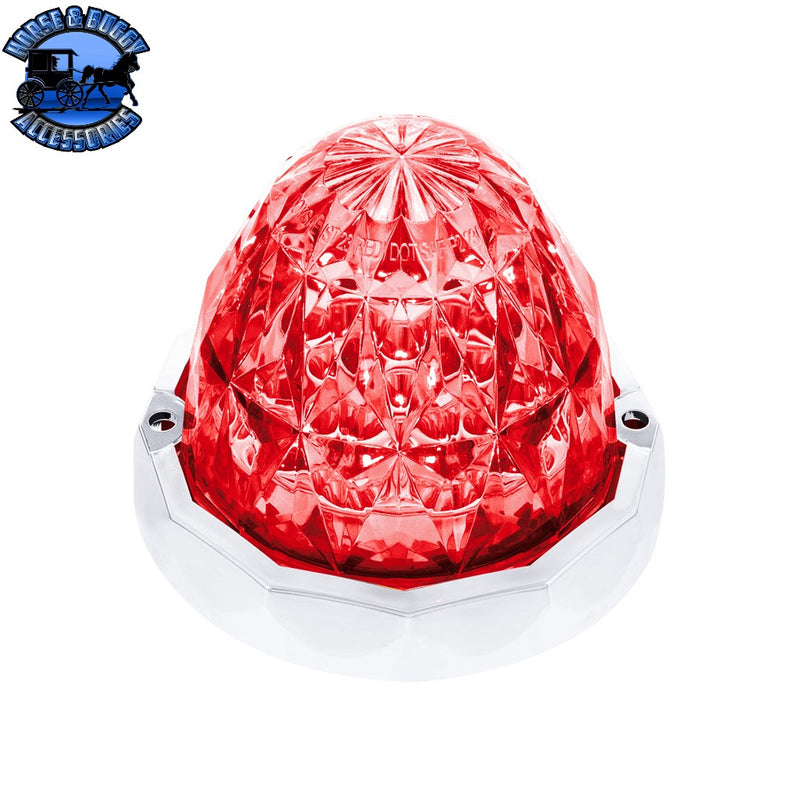 19 LED Dual Function Crystal Watermelon Light Kit With Bezel (Choose LED color) (Choose lens color) Watermelon light kit Red LED/Clear Light Gray